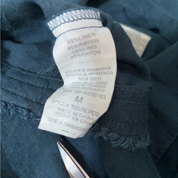 Jolt Jacket Medium Cropped Bomber Embroidered Button Front Pockets Slouchy Teal - Picture 4 of 14